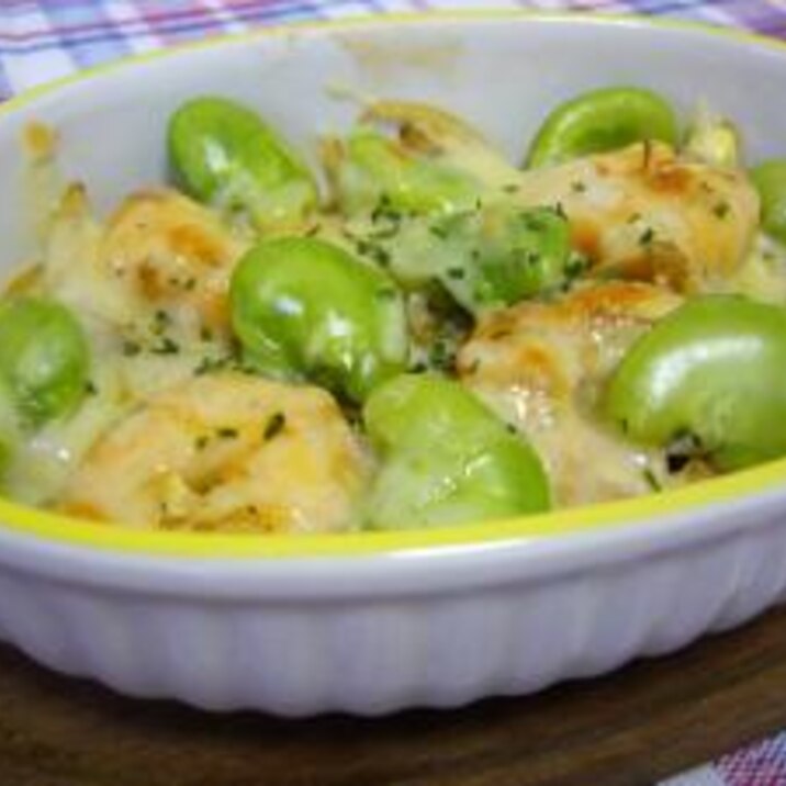 そら豆とチーズのオーブン焼き レシピ 作り方 By ゆず茶55 楽天レシピ